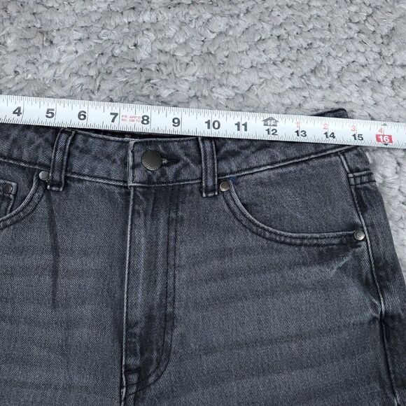 Zara Signature 90s Wide Leg Jeans Gray Denim High Rise US Size 6 EU 38 Slim Fit - Picture 9 of 12